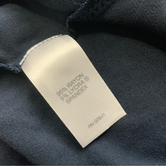 J. Jill Wearever Stretch Jersey Pleated Seamed Wasit Long Sleeve Midi. Size S. - Picture 4 of 7